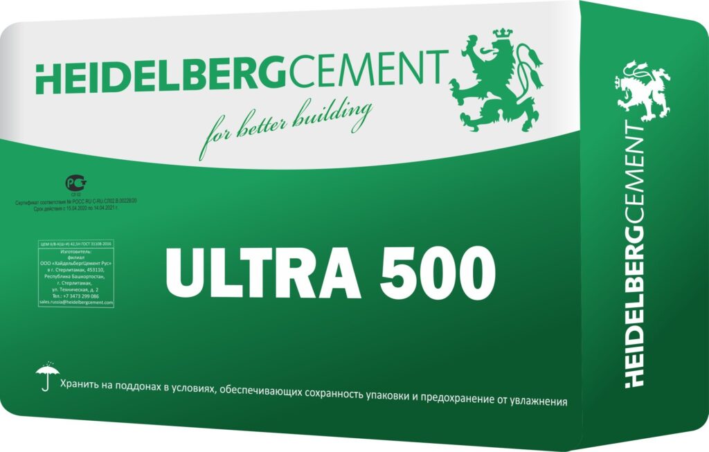 Цемент Heidelbergcement М-500 ЦЕМ ll/В-К(Ш-И) 42,5Н 25кг