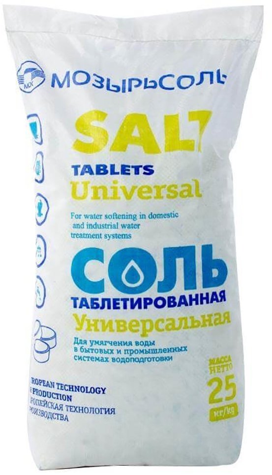 Соль пищевая таблетированная 25кг