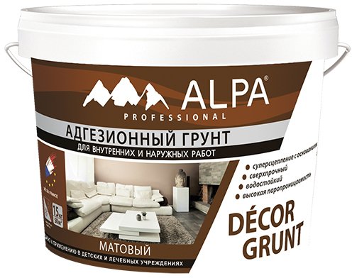 Грунт адгезионный ALPA Decor Grunt (9л/15кг)