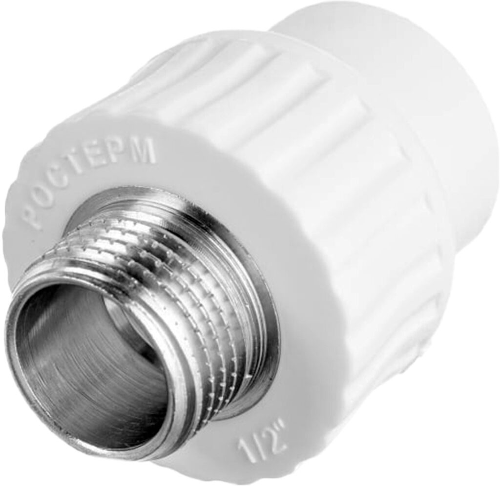 Муфта полипропиленовая комбинированная наружная резьба PN25 d20х1/2″