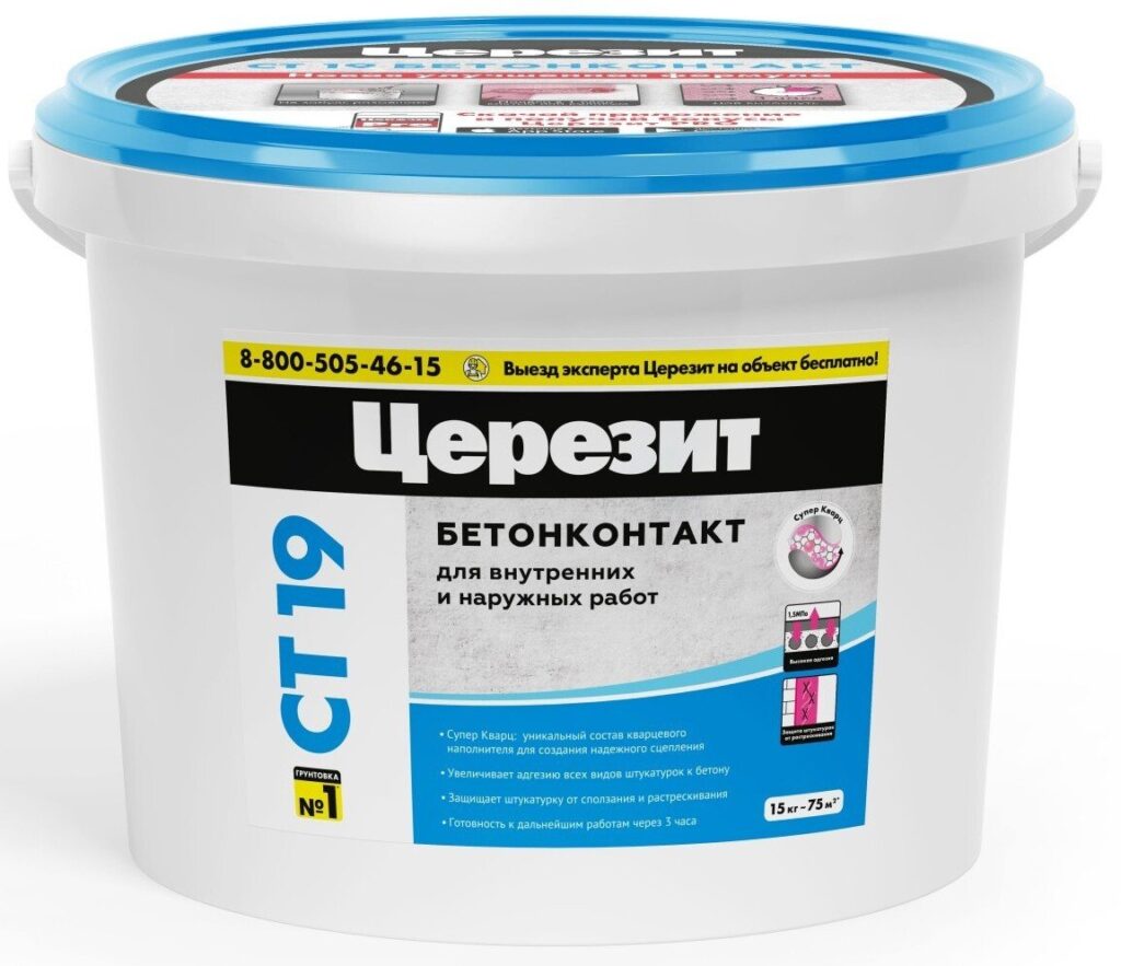 Грунт Бетонконтакт Церезит CT 19 (15кг)