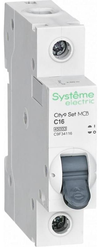 Выключатель автоматический Systeme Electric City9 1 полюс 16А