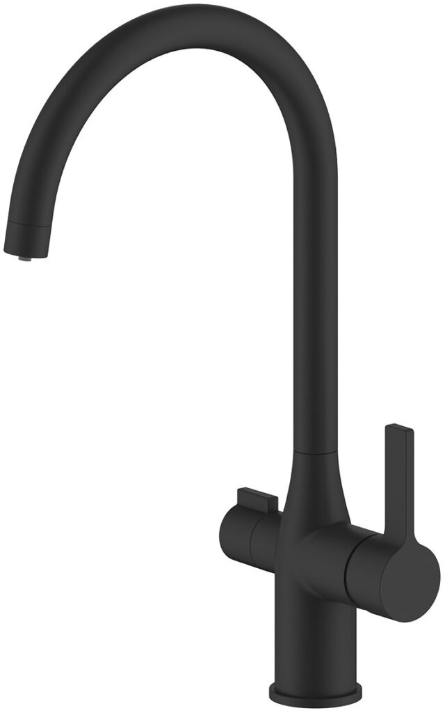 Смеситель для кухни IDDIS Пьюр (Pure) PURBLFJi05 с каналом для фильтрованной воды, черный матовый